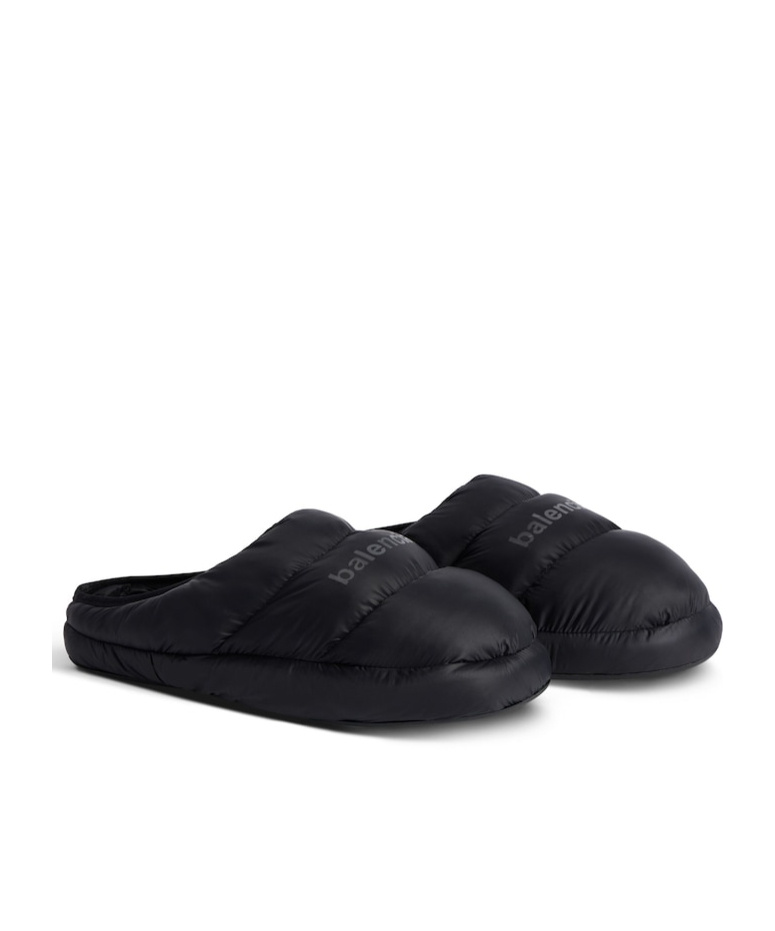 BALENCIAGA MEN'S ALASKA SLIPPER IN BLACK