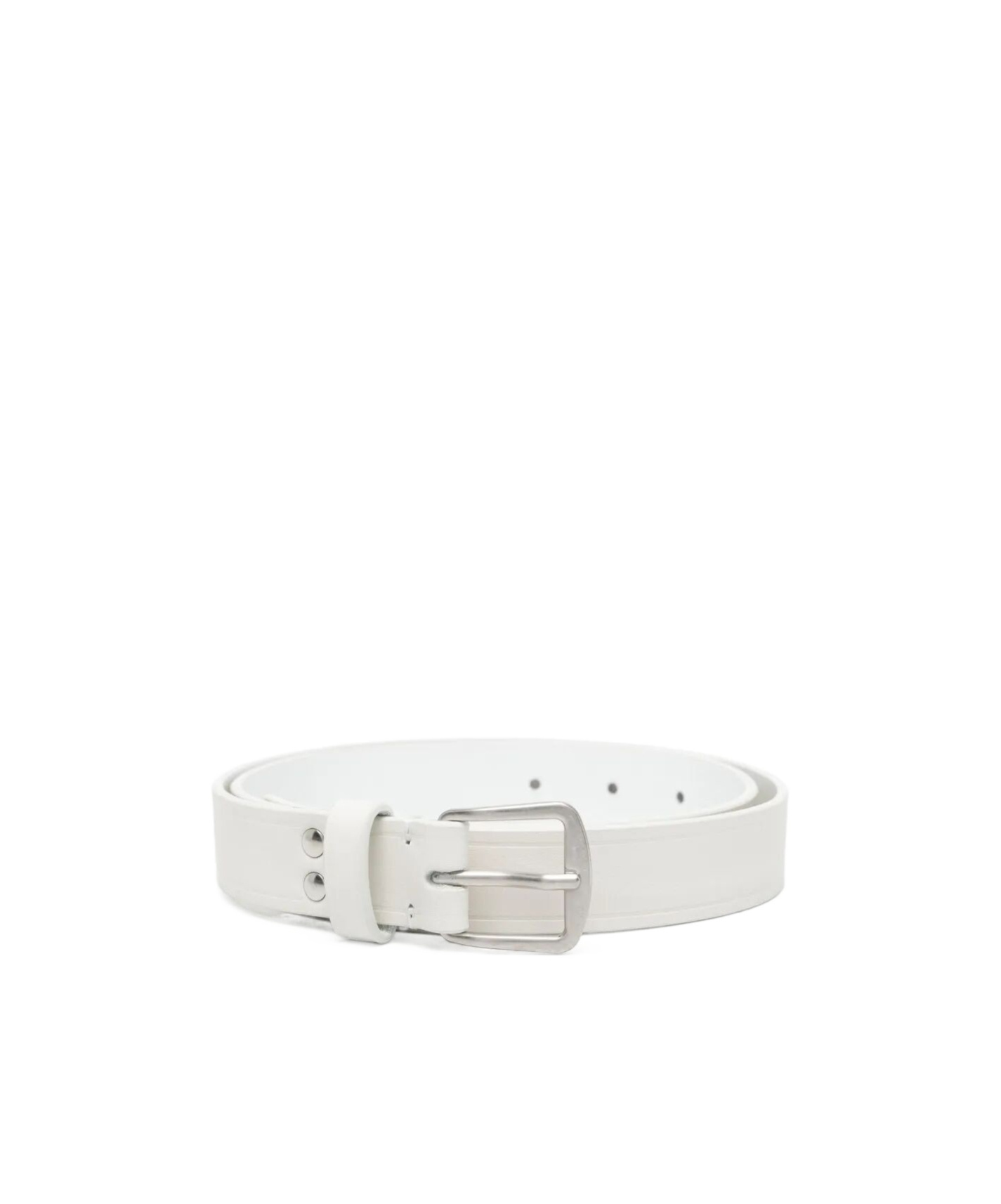 Ann Demeulemeester Willow 2,5cm Belt Oily Calf Skin By Ann Demeulemees In White