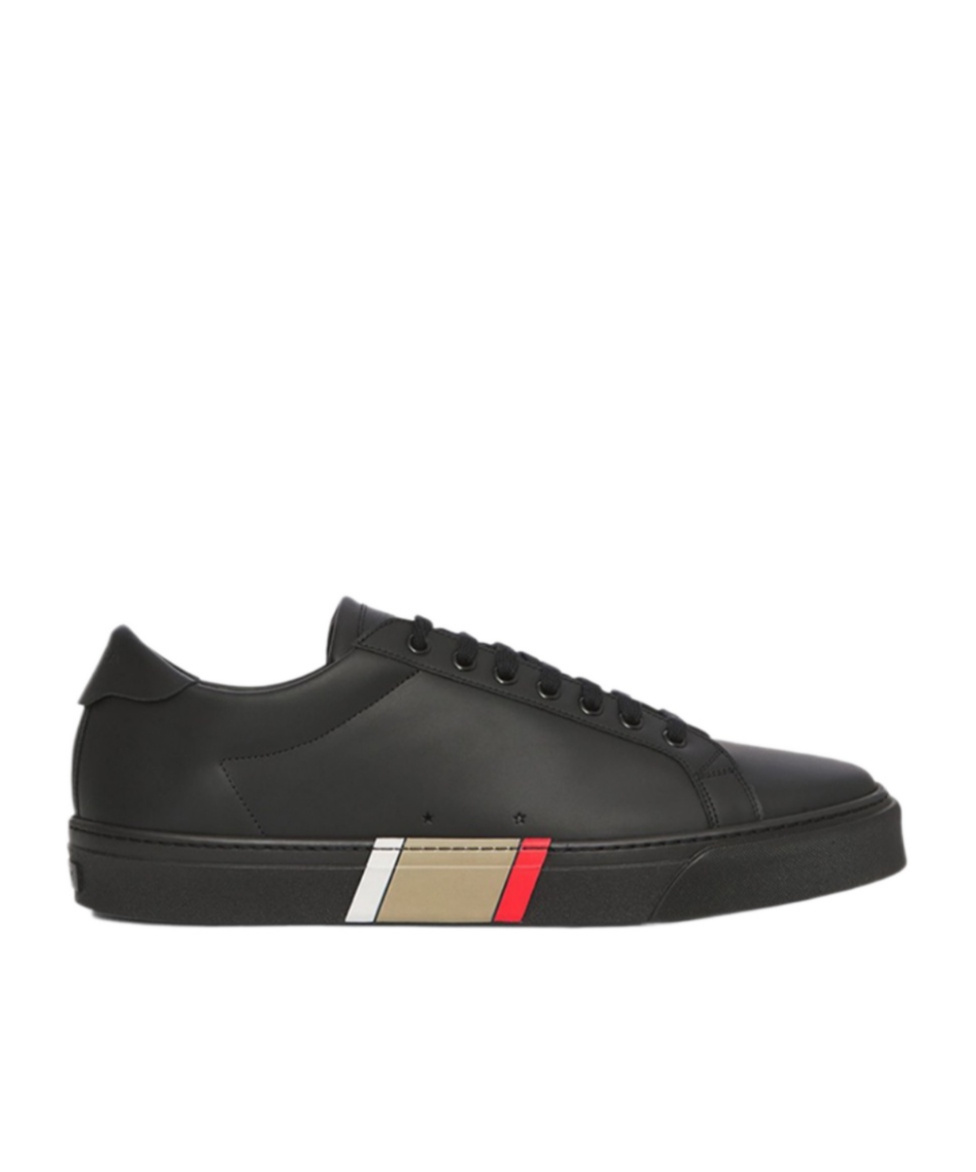 Burberry Round Head Low-cut Casual Shoes In Black