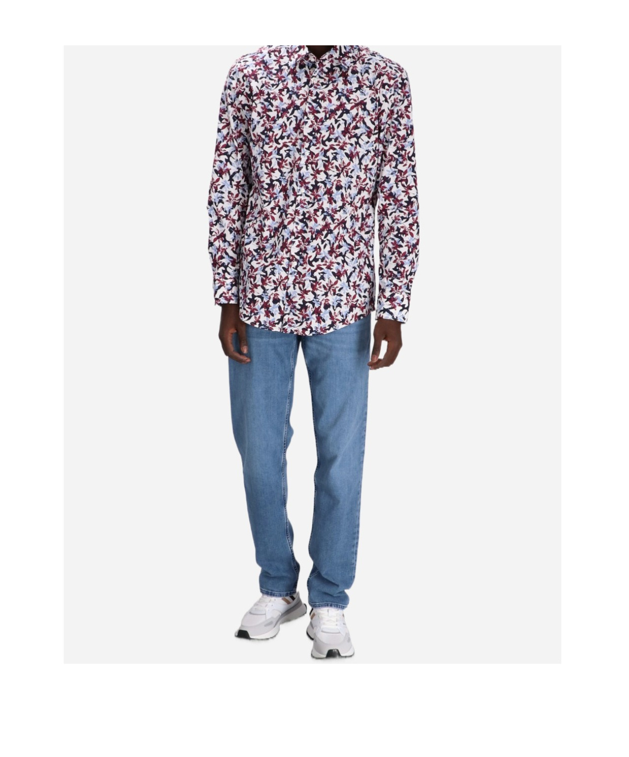 Hugo Boss Belt-loop Jeans In Blue
