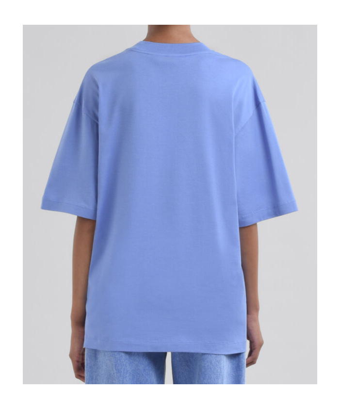 Marni Crew Neck Cotton T-shirt In Blue