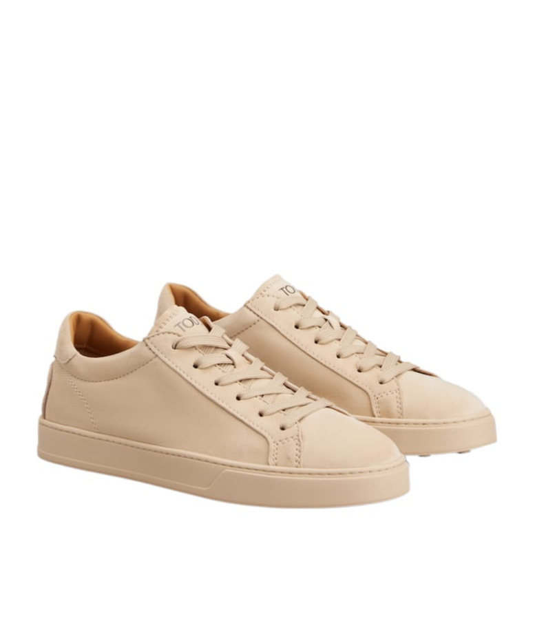 Tod's Suede Sneakers In Yellow