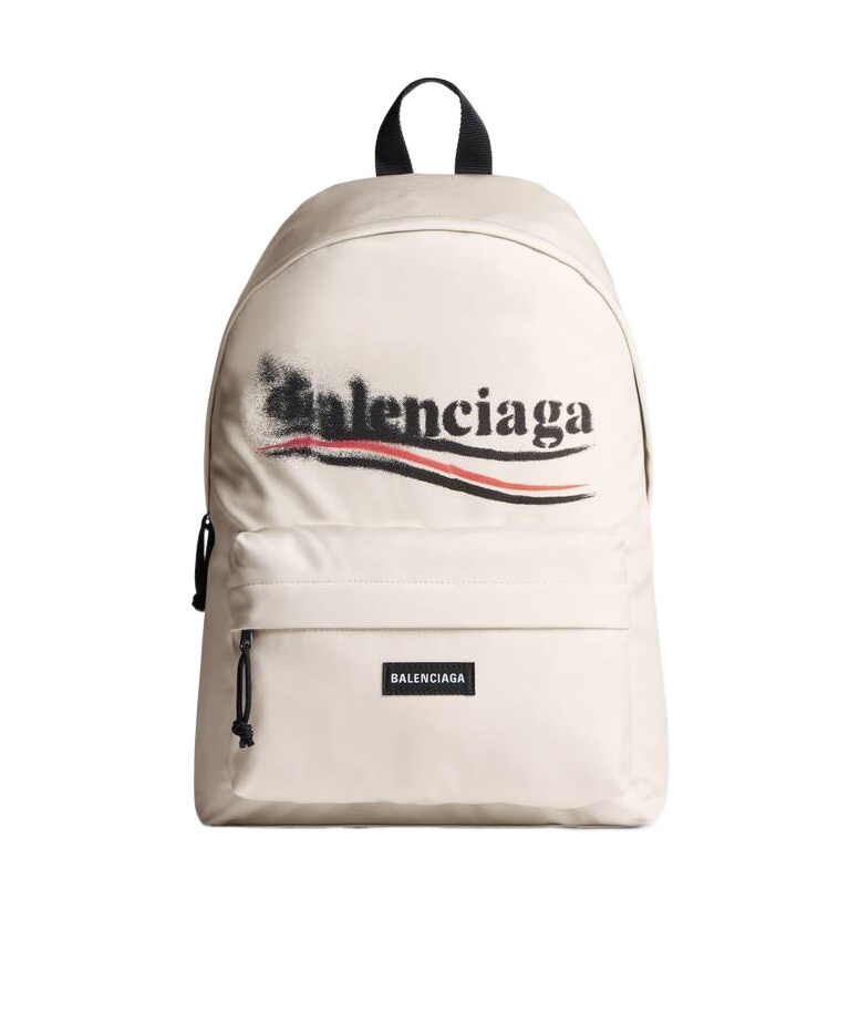 Balenciaga Explorer Logo-print Backpack In Brown