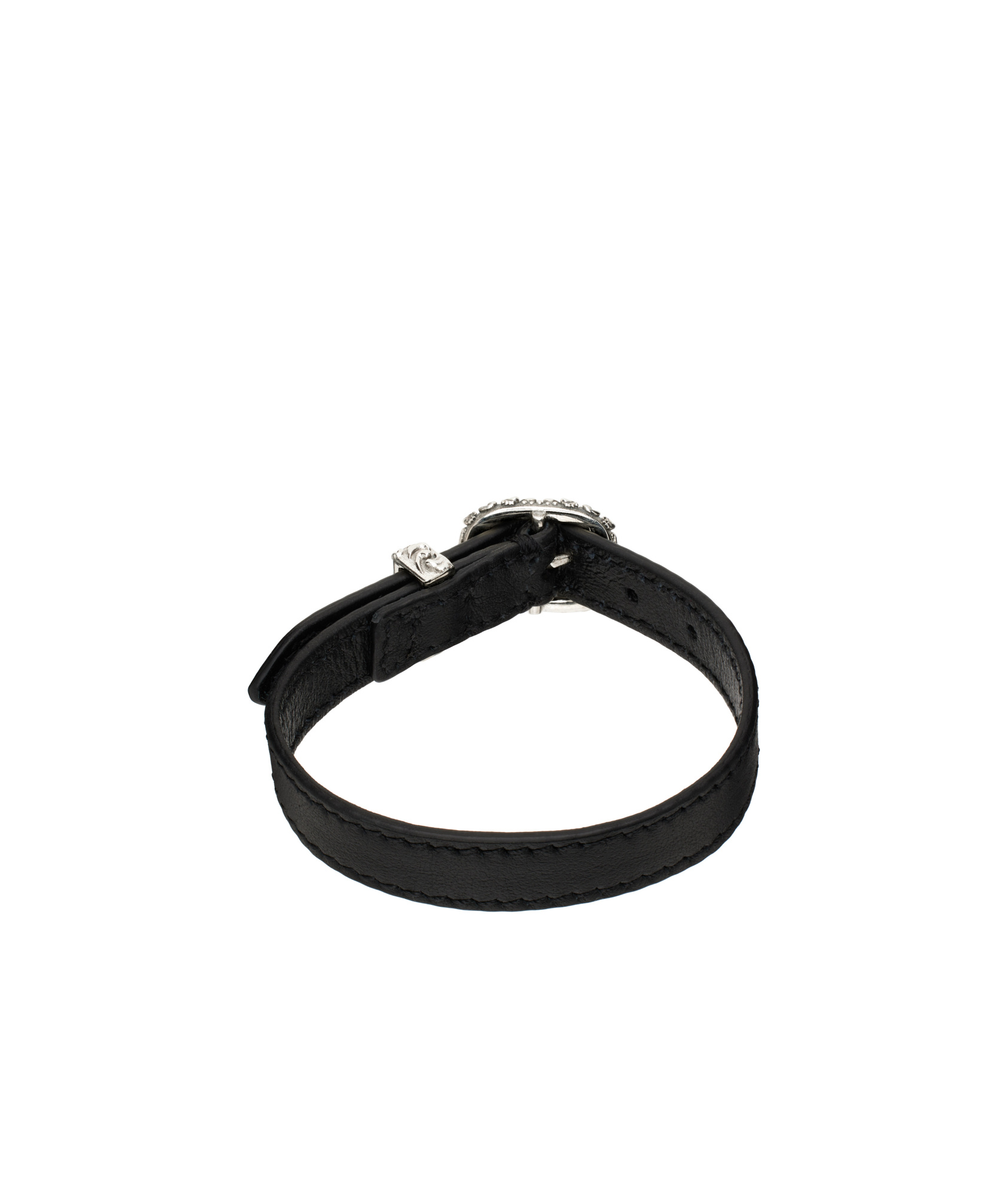 Emanuele Bicocchi Buckled Small Bracelet In Black