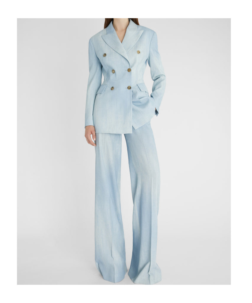 Ermanno Scervino Denim-print Blazer