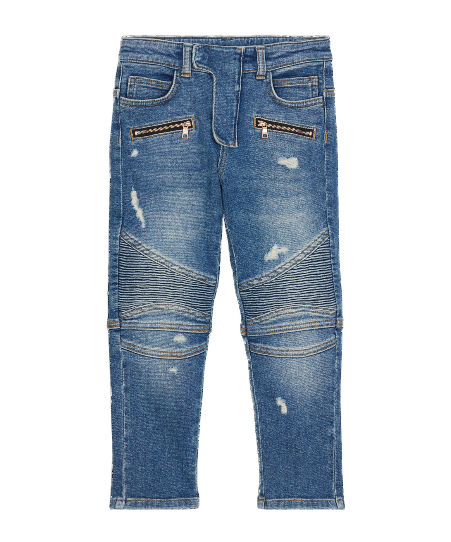 Balmain Belt-loop Jeans In Blue