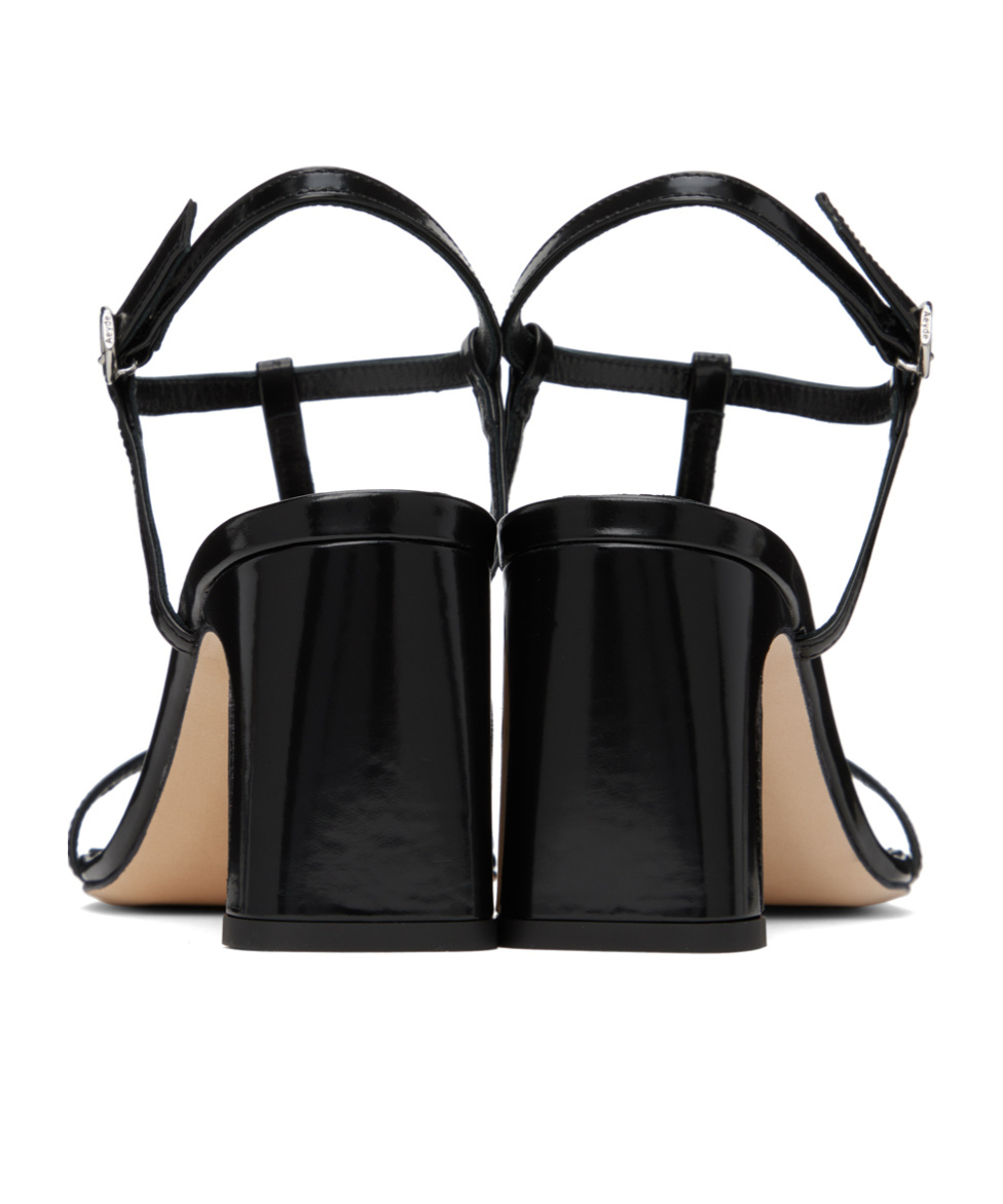 Aeyde Hilma 80mm Leather Sandals In Black