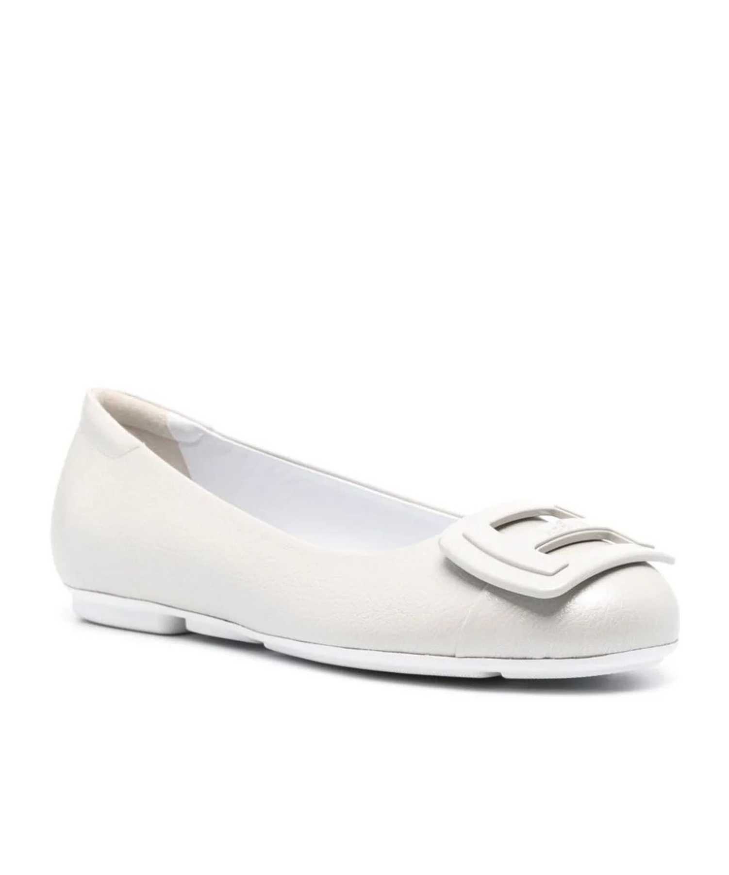 Hogan H661 Ballerina Shoes In White