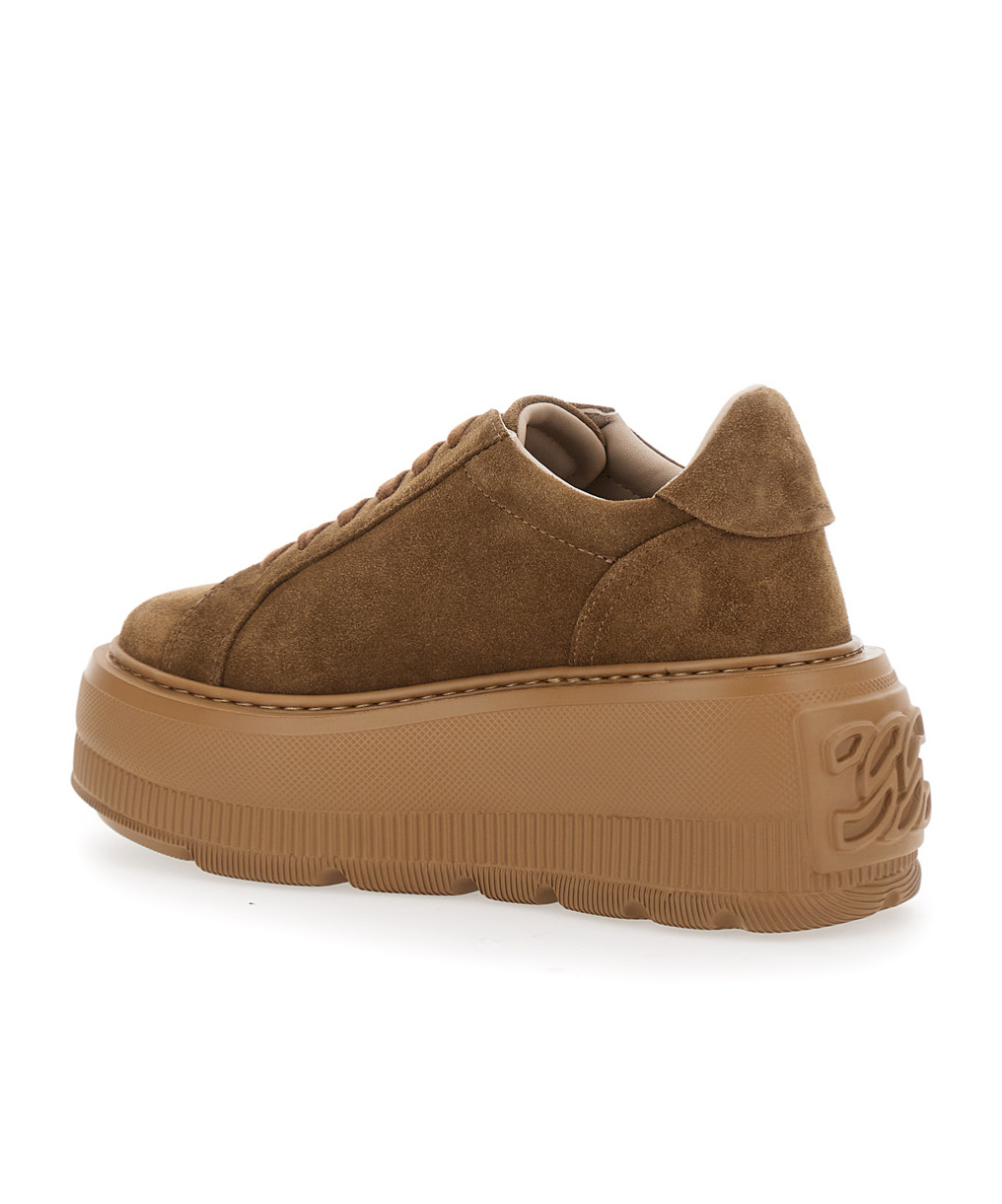 Casadei Nexus Suede Sneakers In Brown