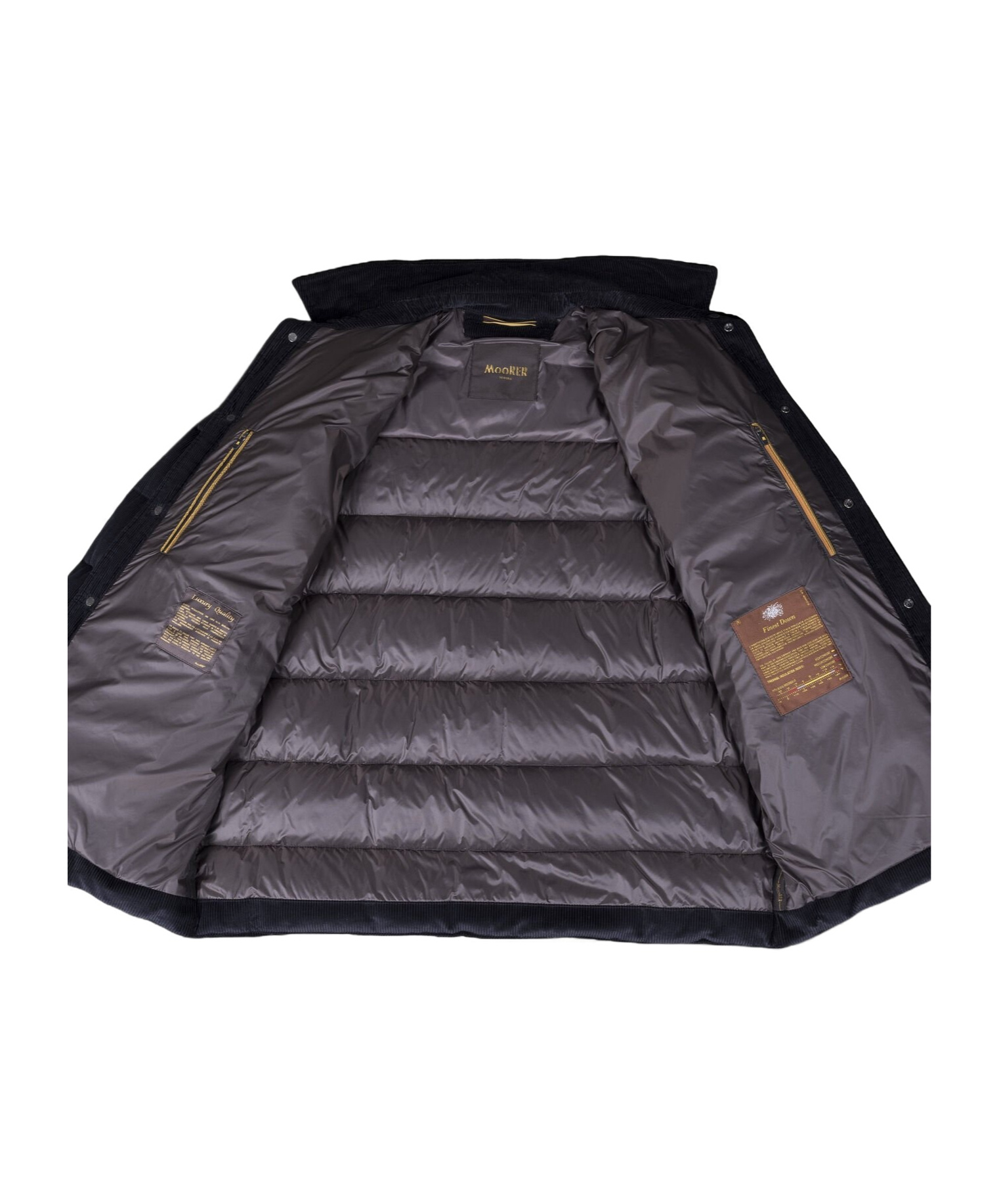 Moorer Long-sleeved Down Jacket In Black