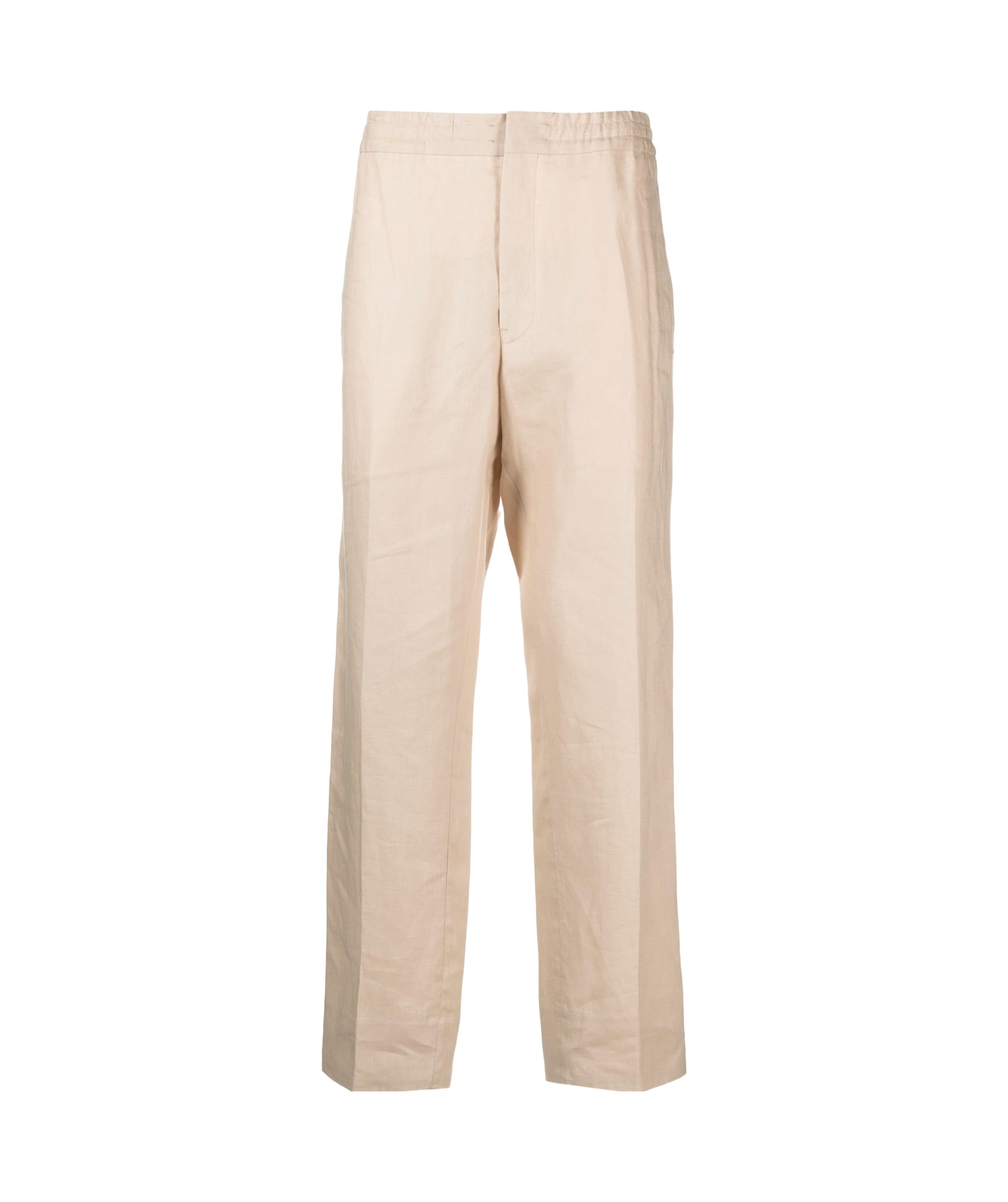 ZEGNA STRAIGHT-LEG LINEN TROUSERS