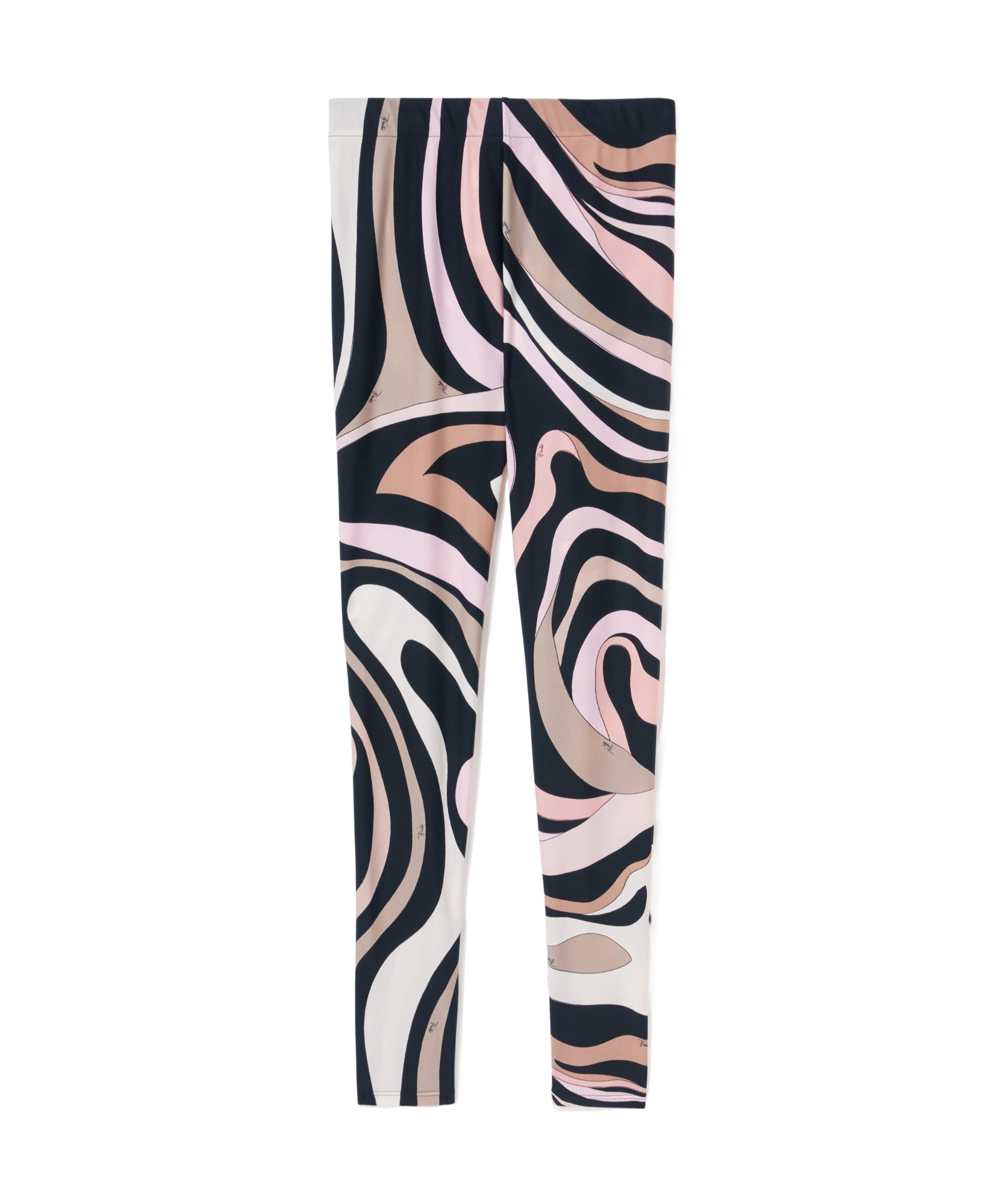 Emilio Pucci Marmo Print Leggings In Black