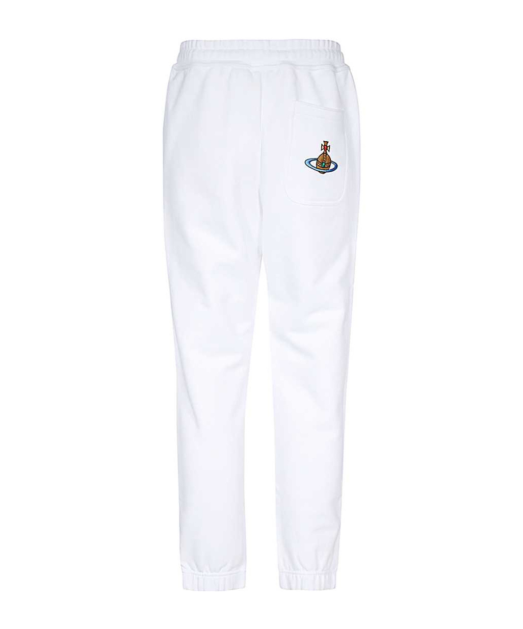 Vivienne Westwood Orb Embroidered Drawstring Track Pants In White