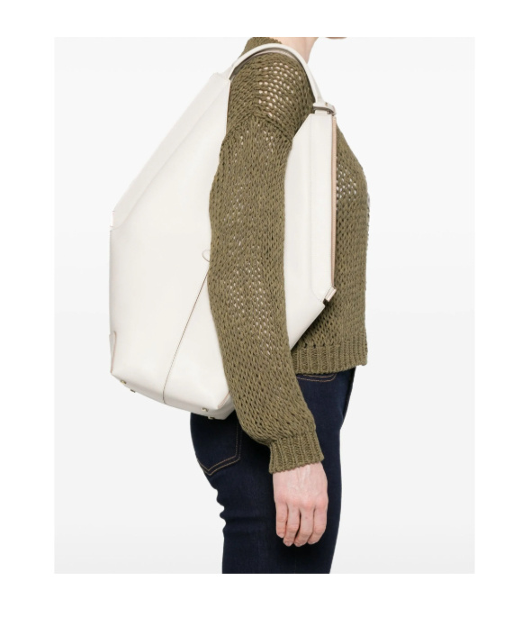 Tod's Double Handle Shoulder Bag In White