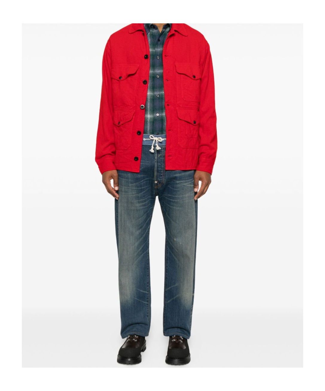 Junya Watanabe Belt-loop Jeans In Blue