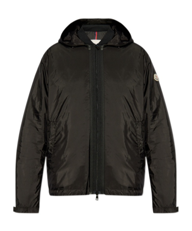 Moncler Long-sleeved Down Jacket In Black