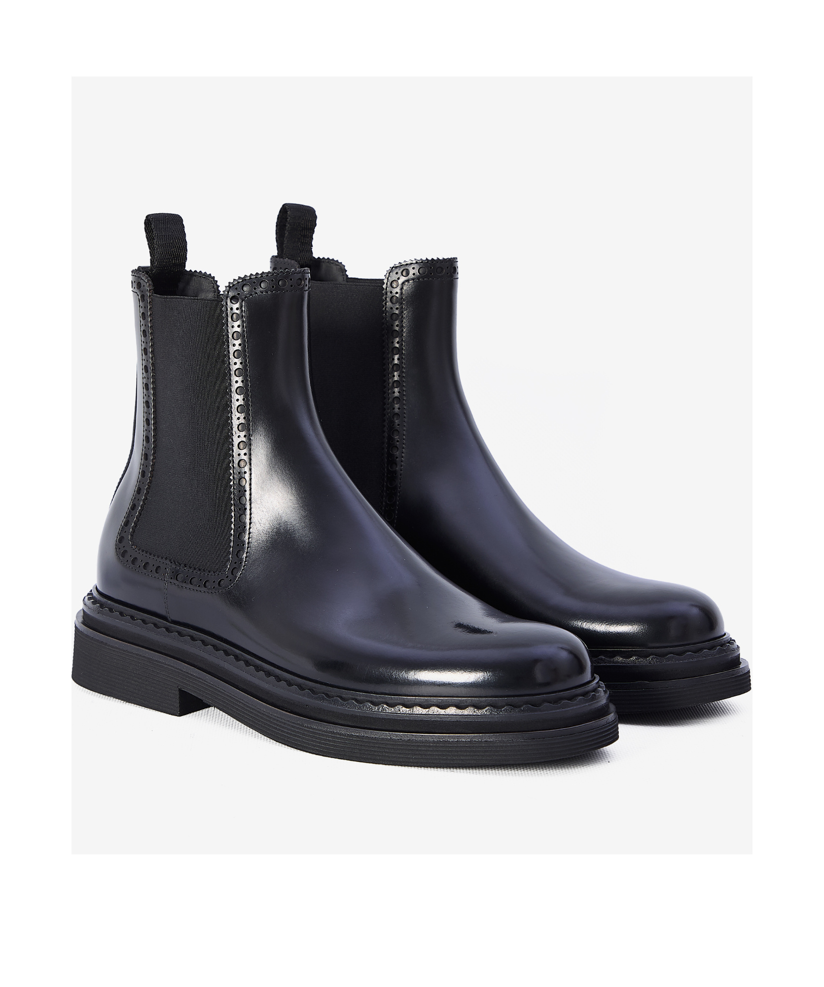 Dolce & Gabbana Classic Ankle Boots In Brushed Calfskin Dolce E Gabbana In Black