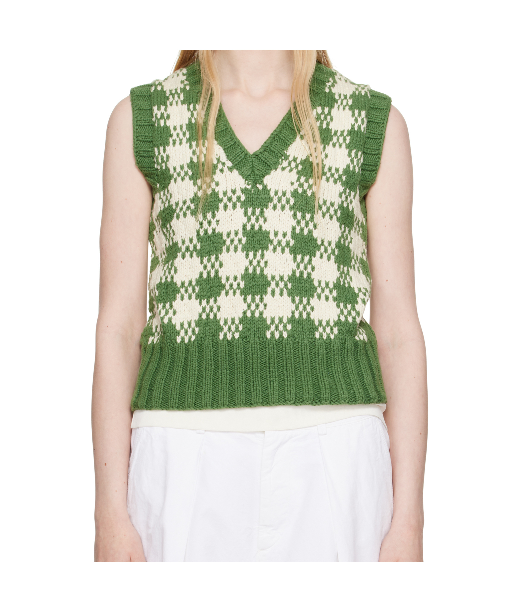 Ymc You Must Create Sleeveless Knitted Vest