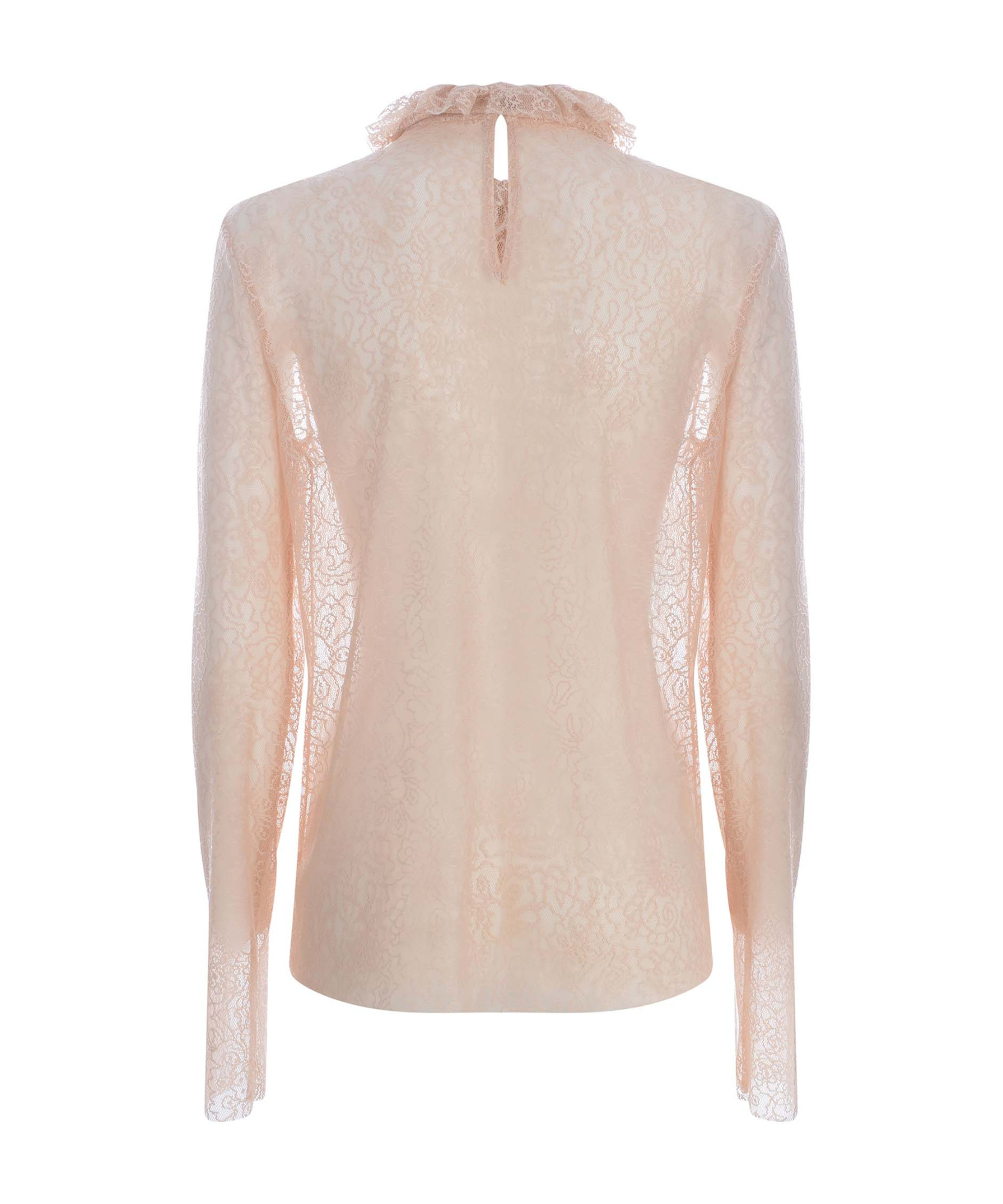 Philosophy Di Lorenzo Serafini Floral-lace Sheer Blouse In Nude