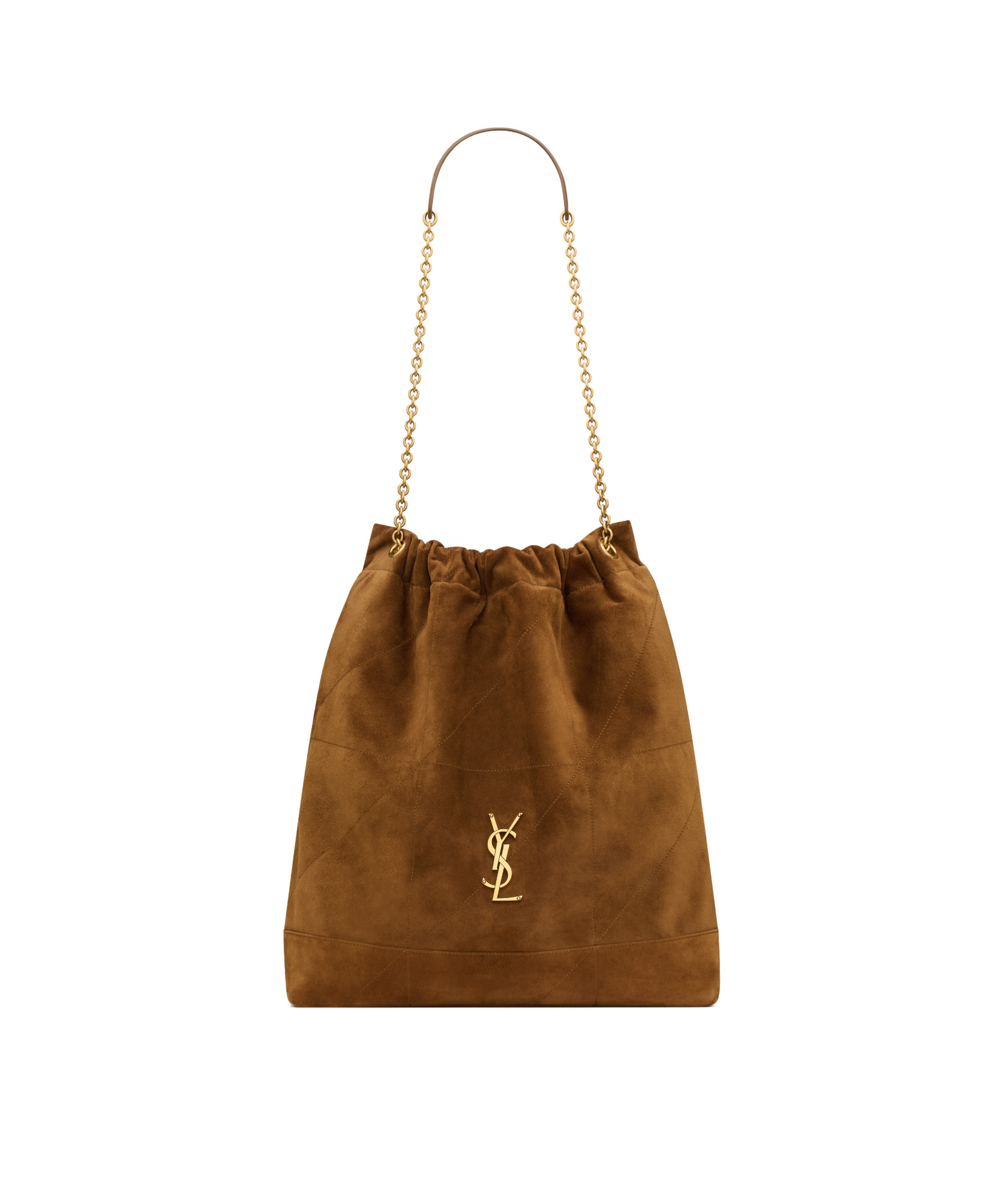 Saint Laurent Jamie Large Pochon In Suede