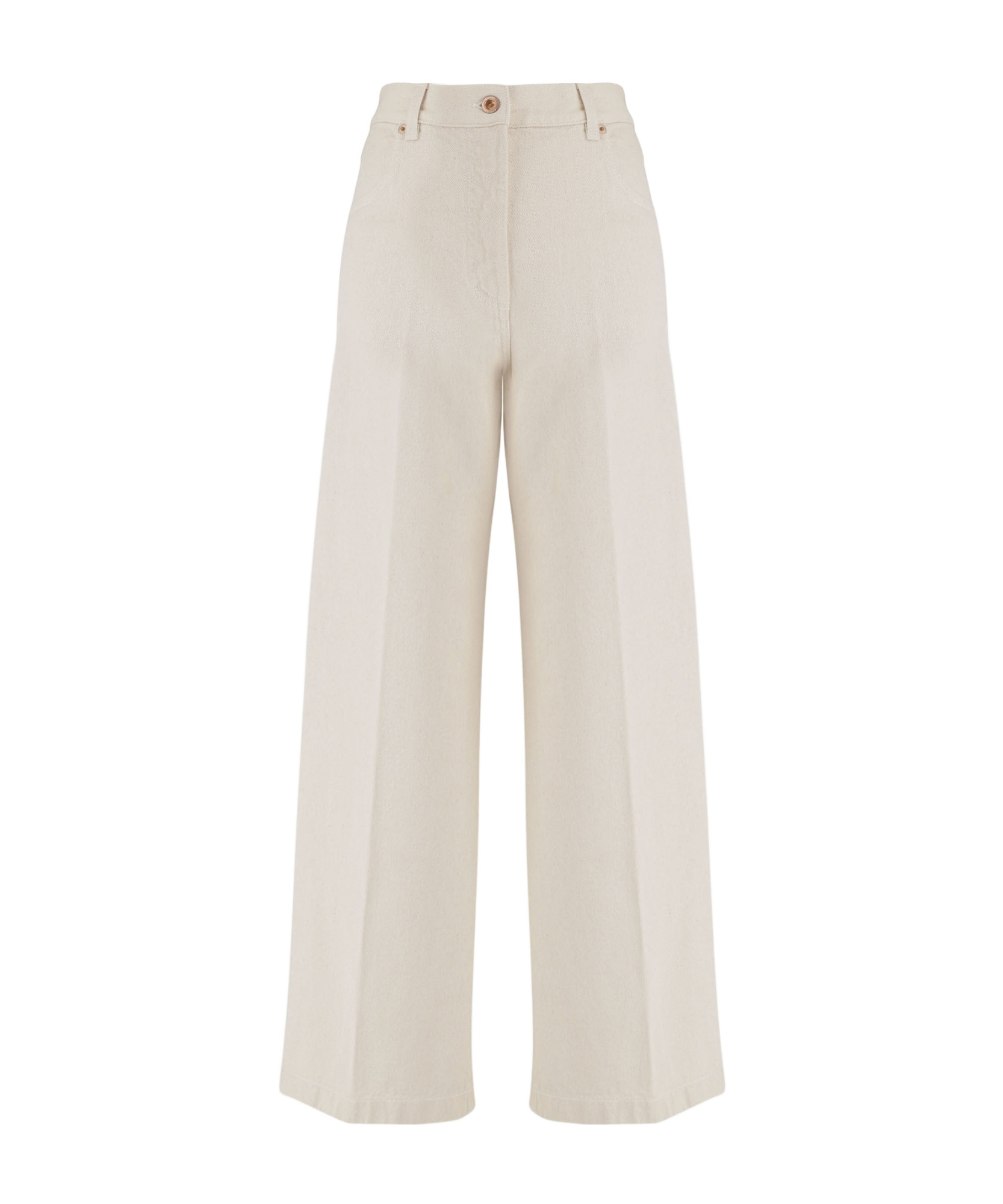 Aspesi High-waisted Trousers In Brown
