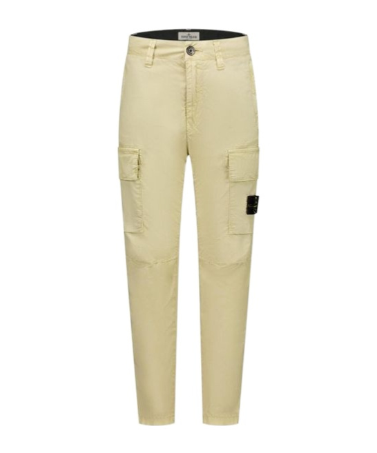 Stone Island Compass Cargo Trousers In Green