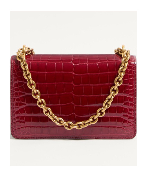 Valentino Small Vain Shoulder Bag In Scarlet