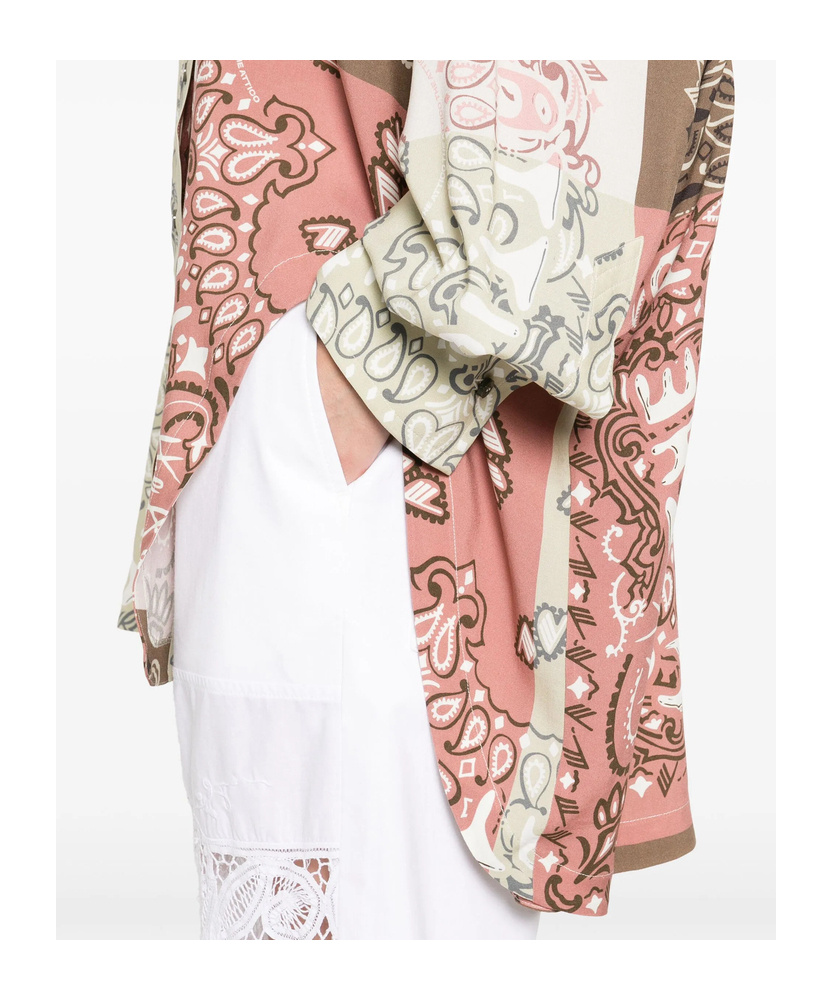 Attico Bandana-print Patchwork Shirt