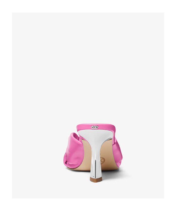 Shop Michael Michael Kors Elena Leather Sandals In Pink
