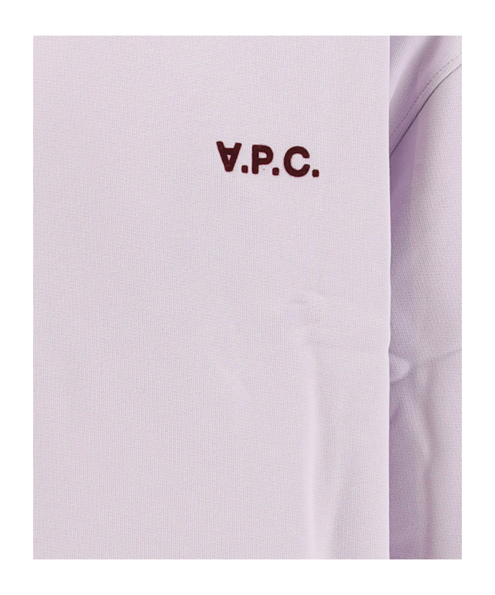 Apc Logo-print Sweatshirt In Purple