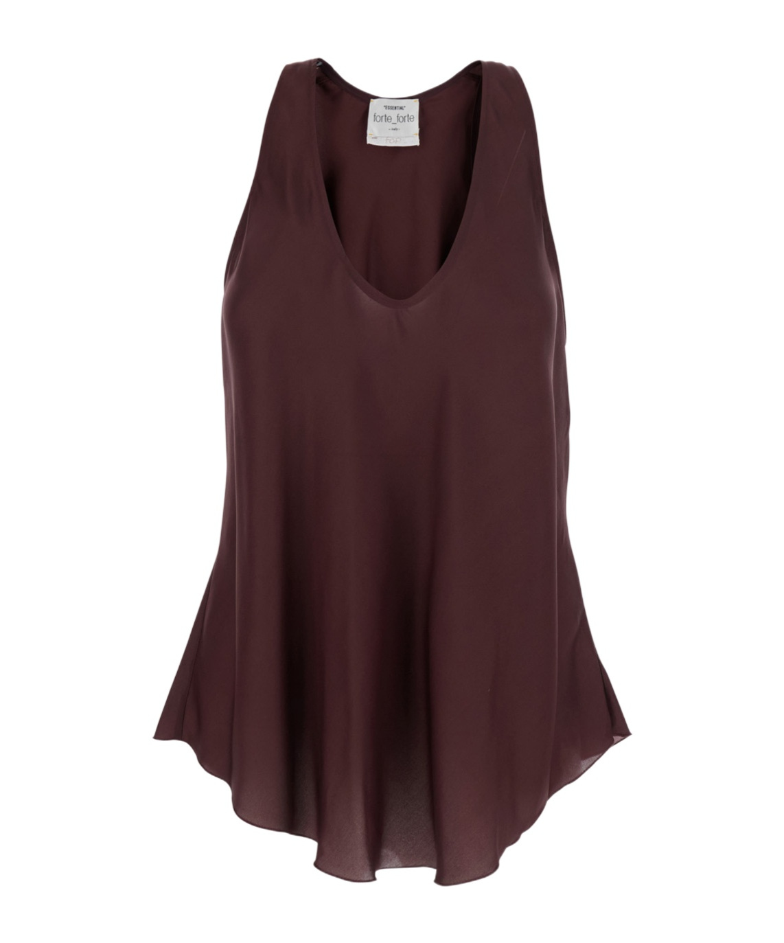 FORTE FORTE V NECK PLEATED TOP