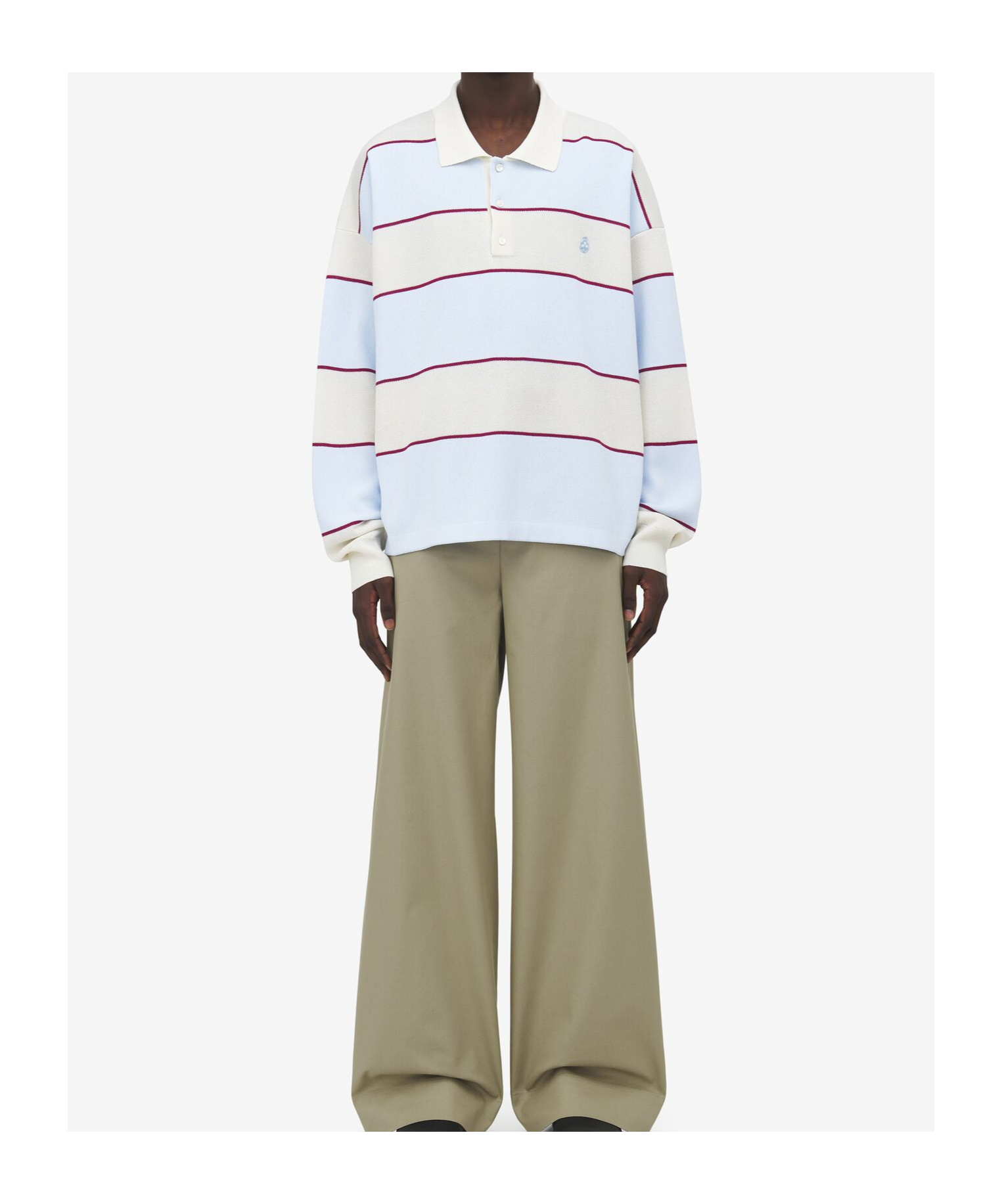 Alexander Mcqueen Rugby Striped Polo Shirt In Multi