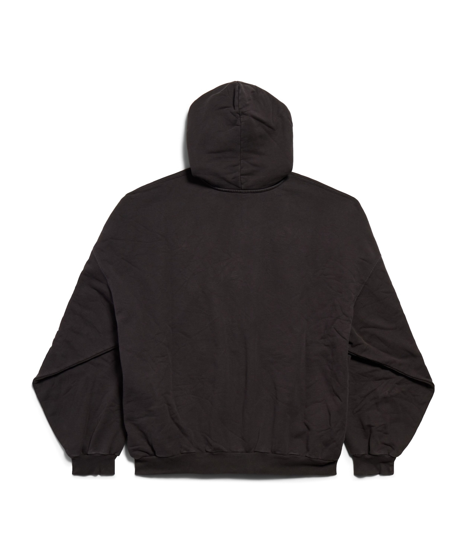 Balenciaga Logo-print Hoodie In Black