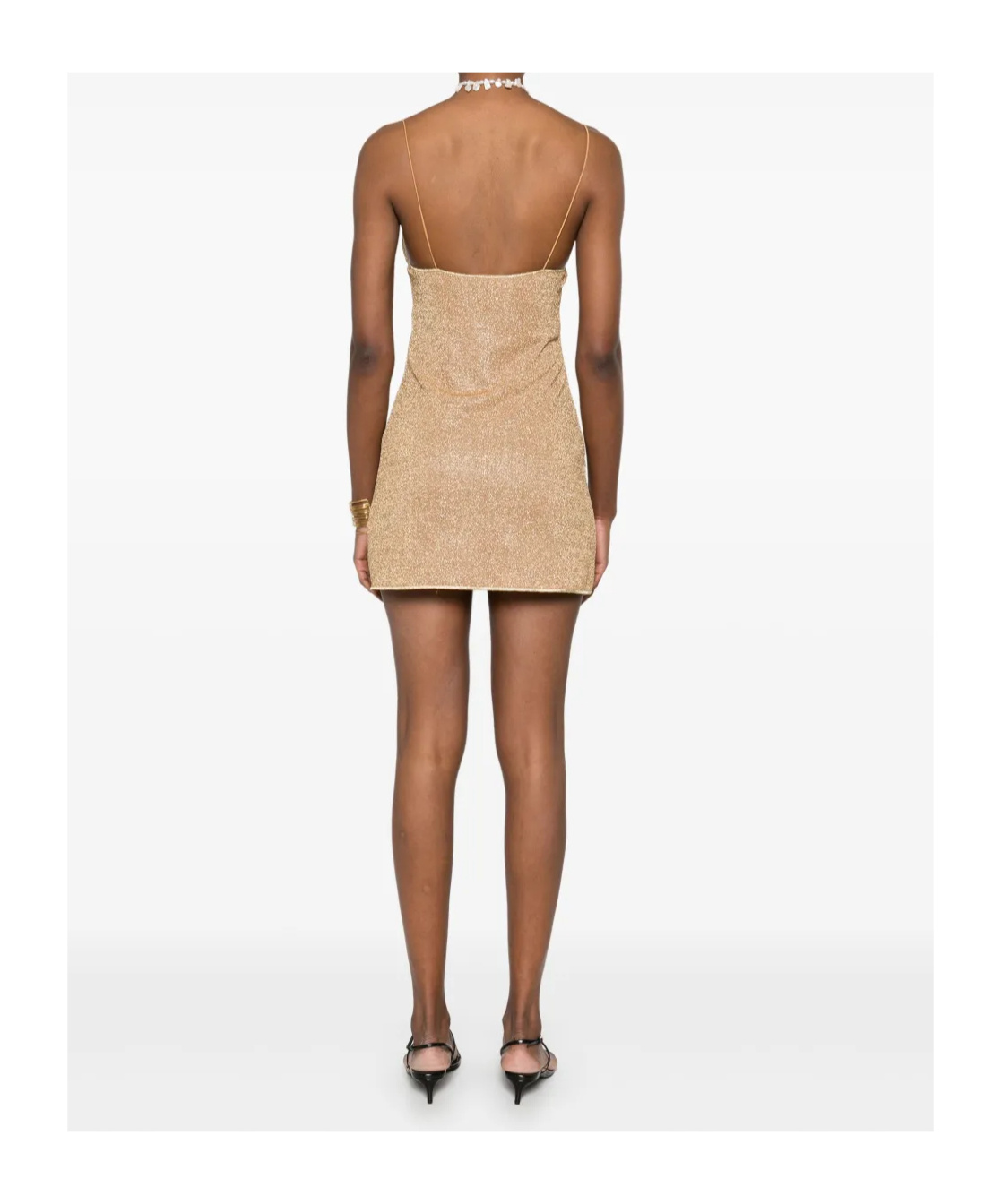 Oseree Oséree Lumière Shade Short Dress In Brown