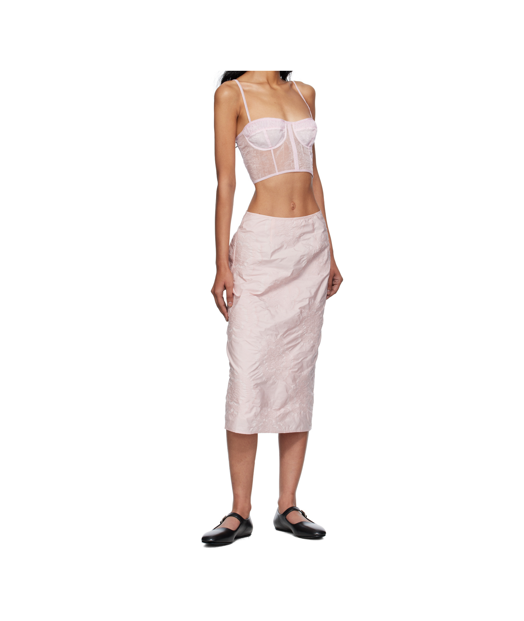 Cecilie Bahnsen Pleated Skirt In Pink