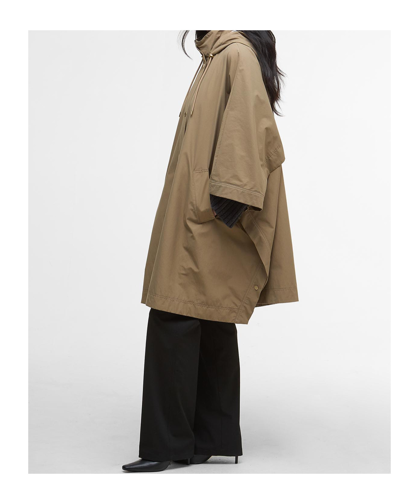 Barbour Everlee Showerproof Cape In Brown