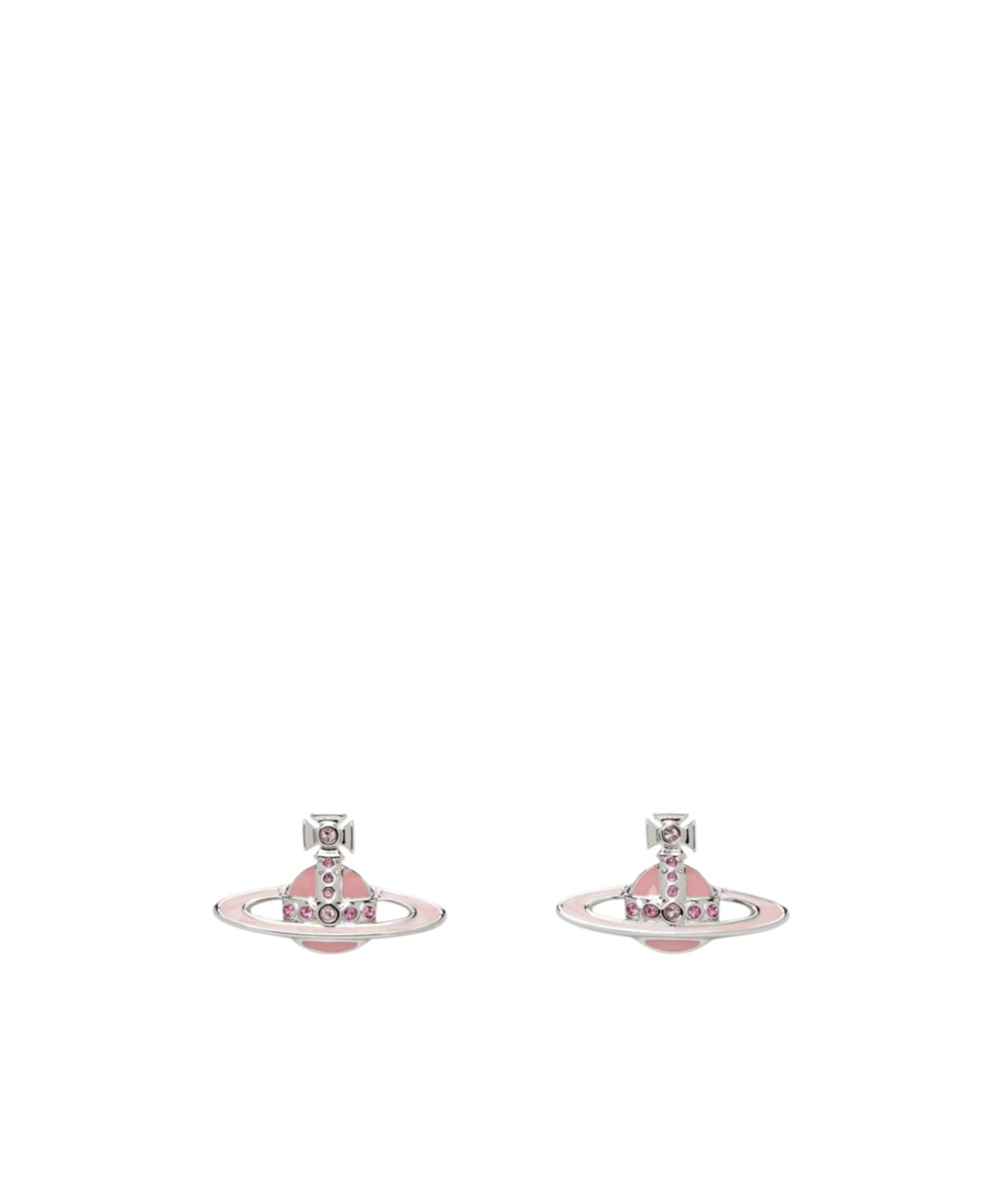 Vivienne Westwood Silver Small Neo Bas Relief Earrings In Silver