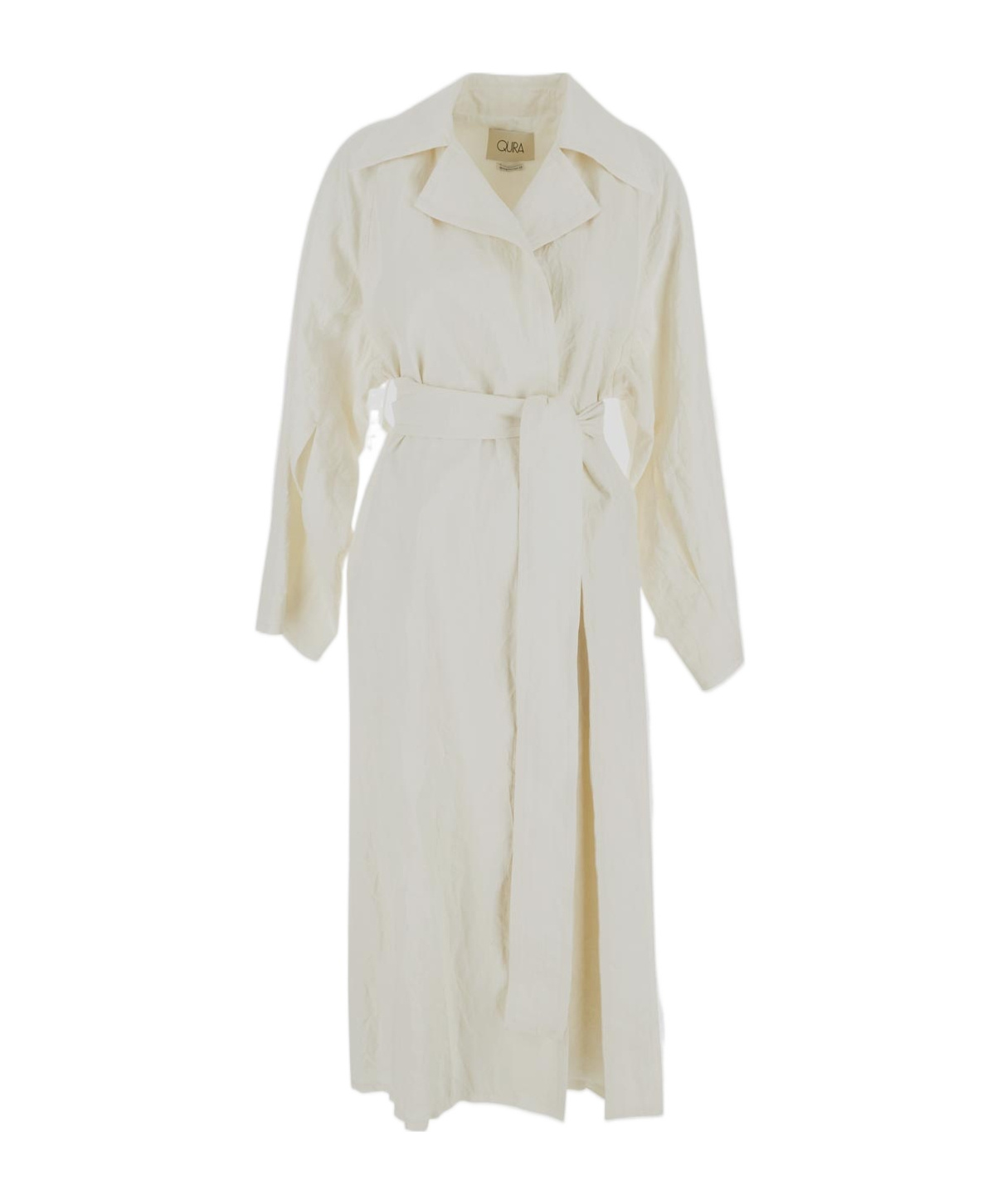 QUIRA DOUBLE-BREASTED COTTON COAT