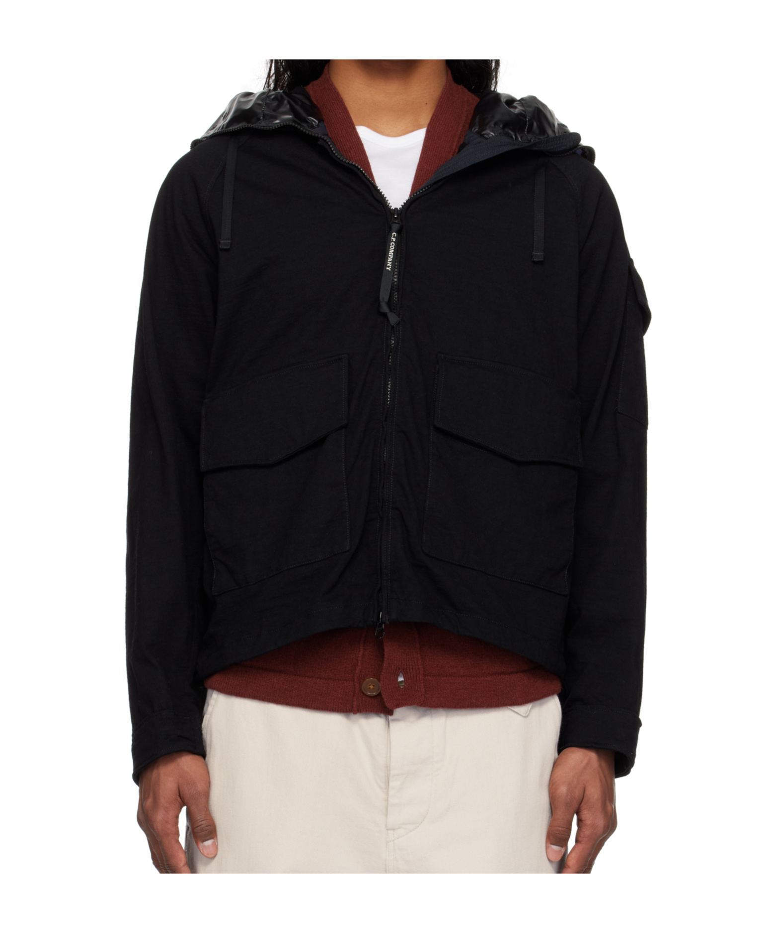 C.p. Company Knj Jacket In Black
