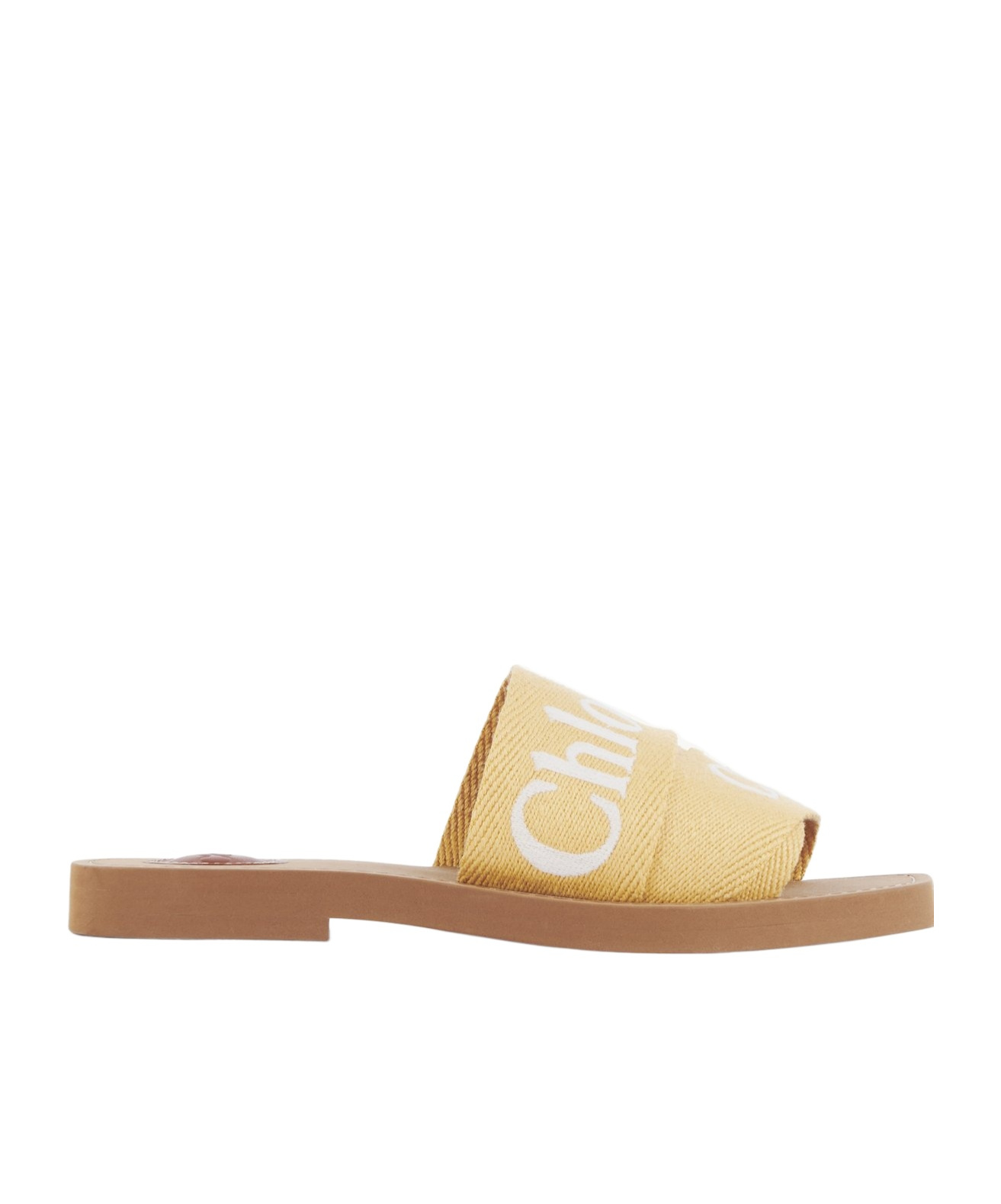 Chloé Square Toed Flat Slippers In Brown