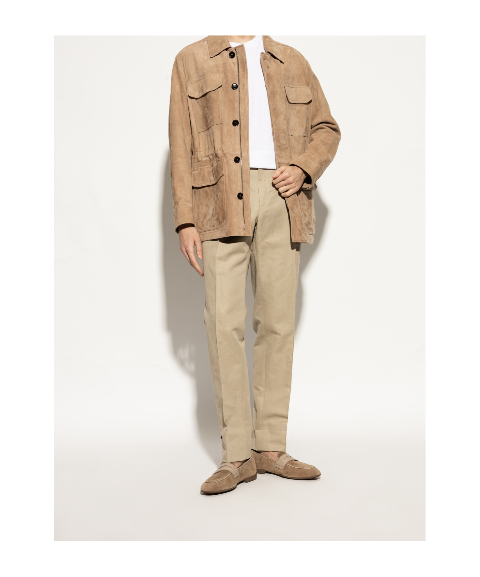 Brioni Round Head Loafer Shoes In Brown