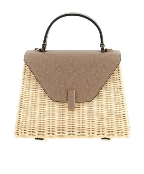 Valextra Medium Handbag Featuring Woven Texture In Brown