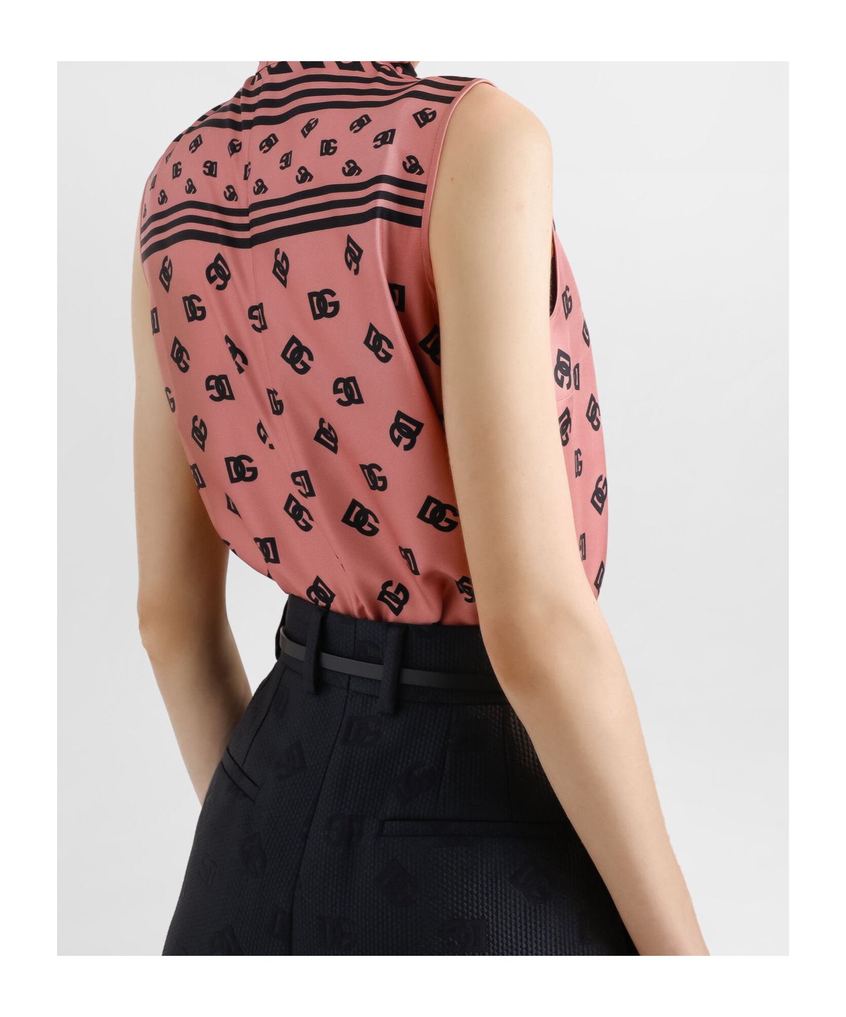 Dolce & Gabbana Sleeveless Shirt In Pink