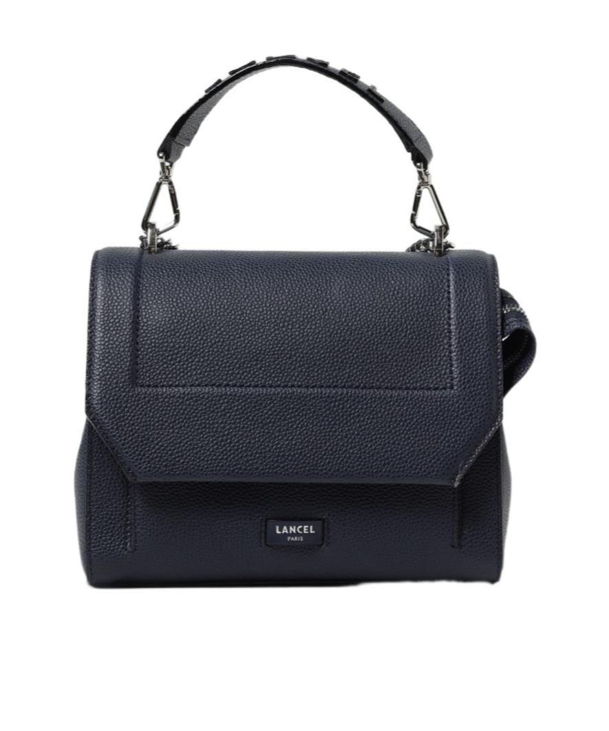 Lancel Clamshell Crossbody Bag In Black