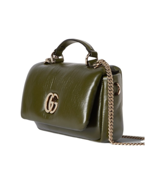 Shop Gucci Gg Milano Mini Top Handle Bag In Green