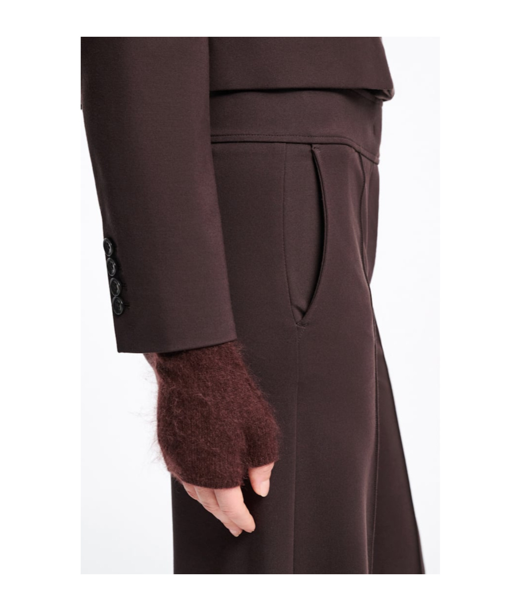 Dorothee Schumacher Emotional Essence Wide-leg Pants In Brown