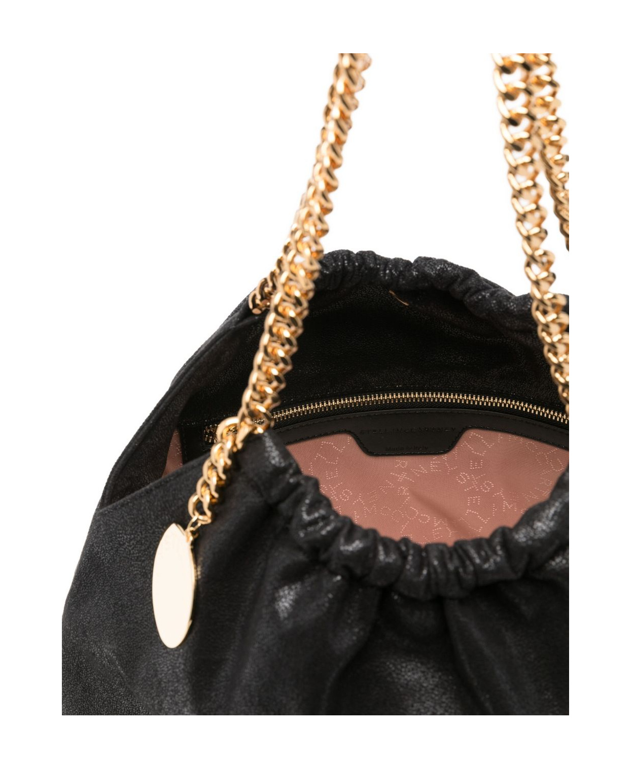 Stella Mccartney Medium Falabella Chain Shoulder Bag In Black