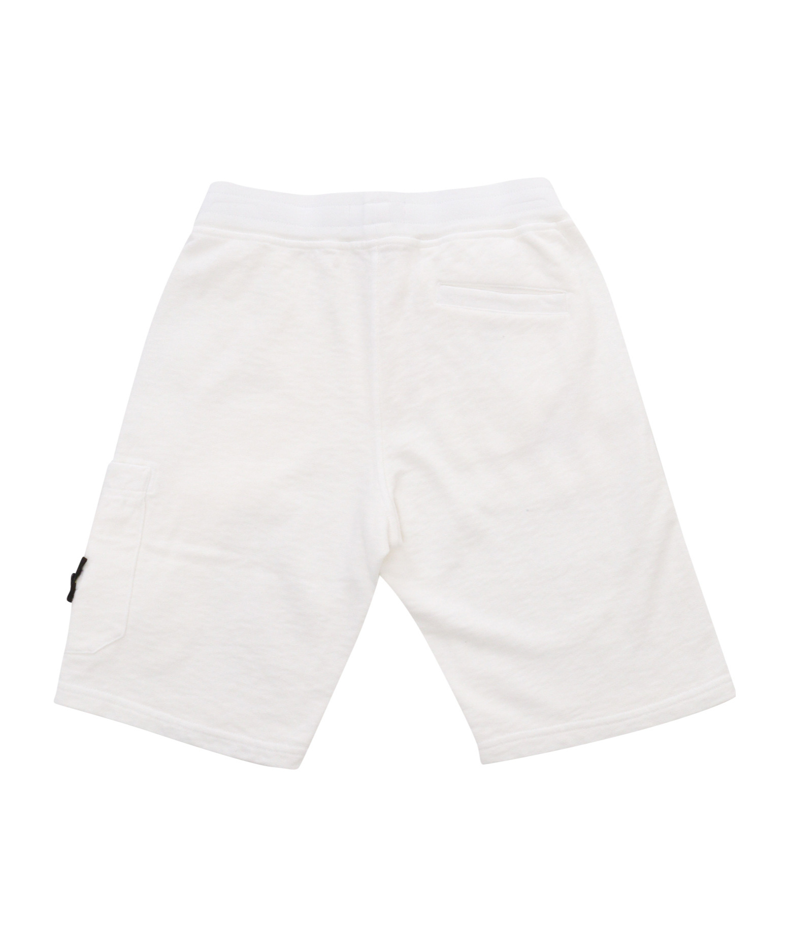 Stone Island Compass-badge Cotton Track Shorts In White