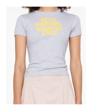 Coperni Stay Hungry Printing T-shirt In White