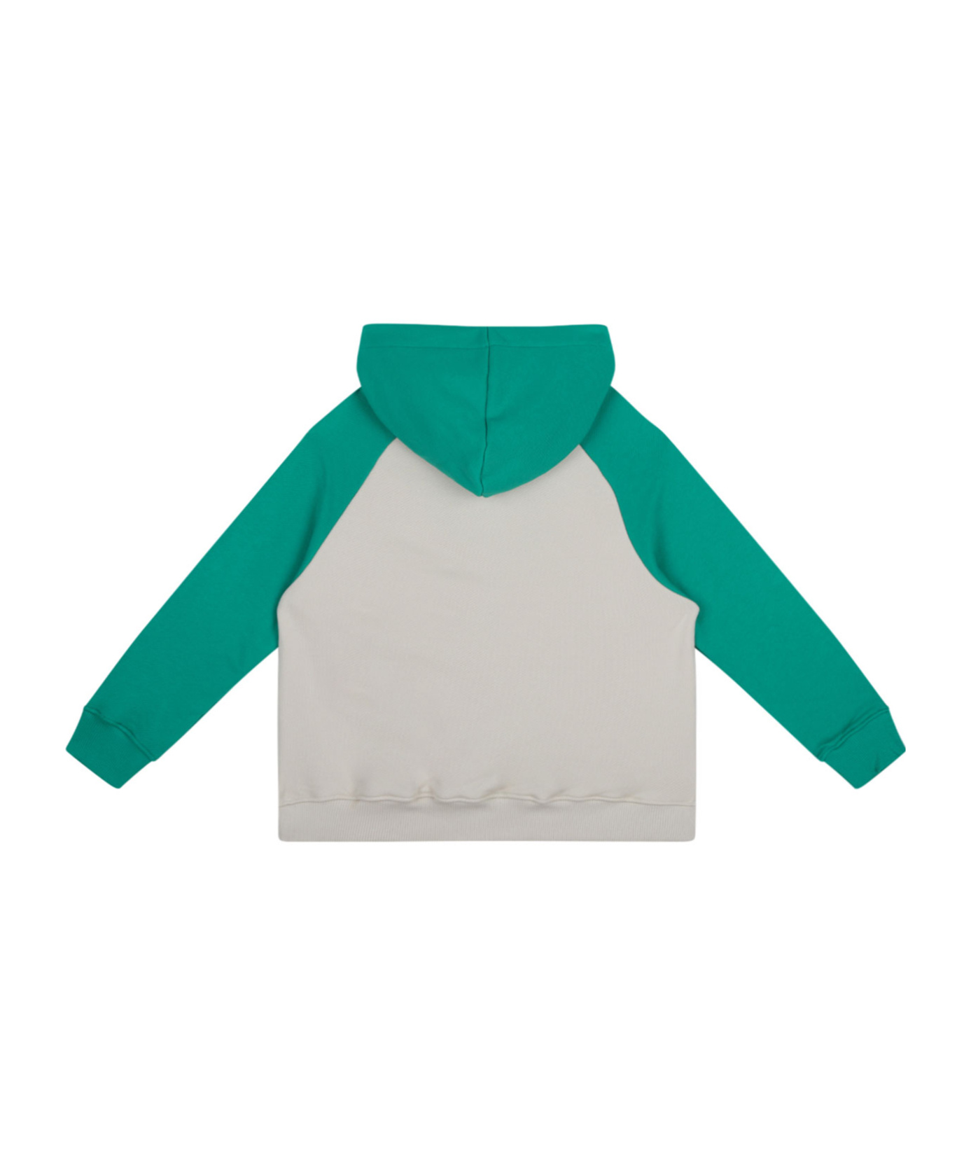 Shop Msgm Logo-patch Hoodie In Green